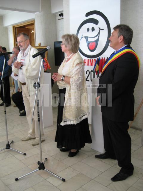 Cornel Udrea, Vera Romaniuc si primarul Marius Ursaciuc