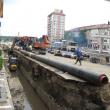 Strada Nicolae Bălcescu - lucrări ISPA la canalizare
