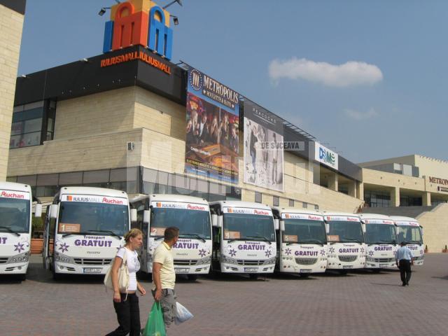 Autocarele care asigură transport gratuit la Iulius Mall