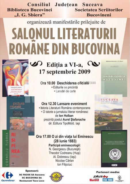 Ediţia a VI-a: Salonul Literaturii Române din Bucovina