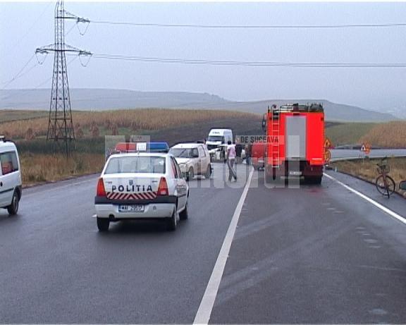 Ieri după-amiază: Opt răniţi, după un accident pe DN 17, între Stroieşti şi Ilişeşti