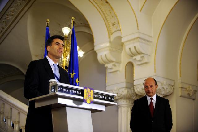 Lucian Croitoru, desemnat pentru funcţia de prim-ministru de preşedintele Băsescu. Foto: MEDIAFAX