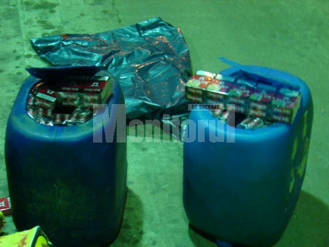 Siret: Peste zece mii de pachete de ţigări, confiscate în weekend
