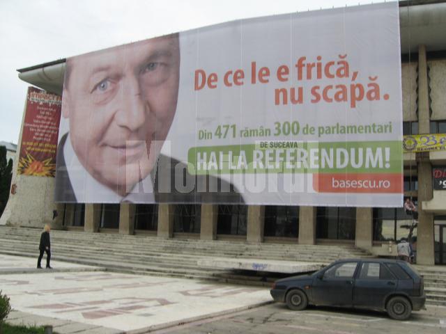 Solicitare: PSD Suceava cere retragerea mash-urilor cu Băsescu, care invită oamenii la referendum