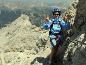 La 12 ani, Daniel a făcut escalade în Alpii francezi şi italieni