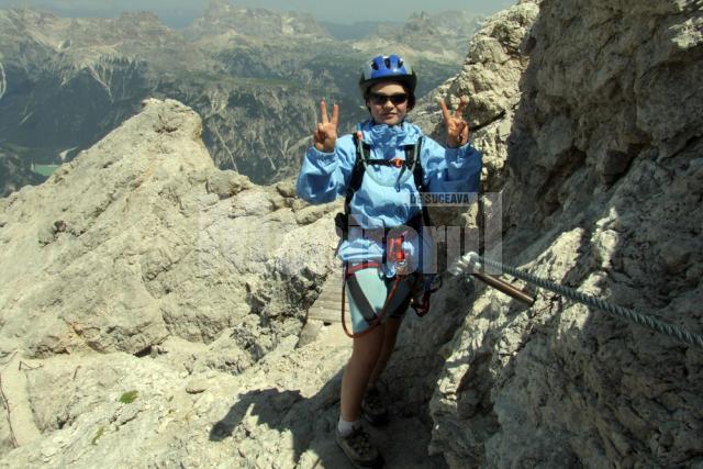 La 12 ani, Daniel a făcut escalade în Alpii francezi şi italieni