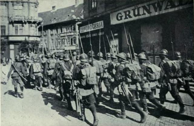 Trupele române ocupă Budapesta - 1919