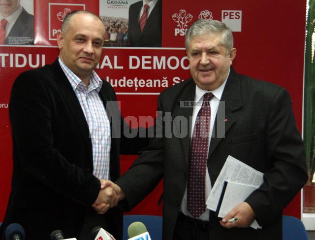 Alexandru Băişanu şi Gavril Mîrza au parafat înţelegerea în baza căreia vor desfăşura acţiuni electorale comune la nivel de judeţ