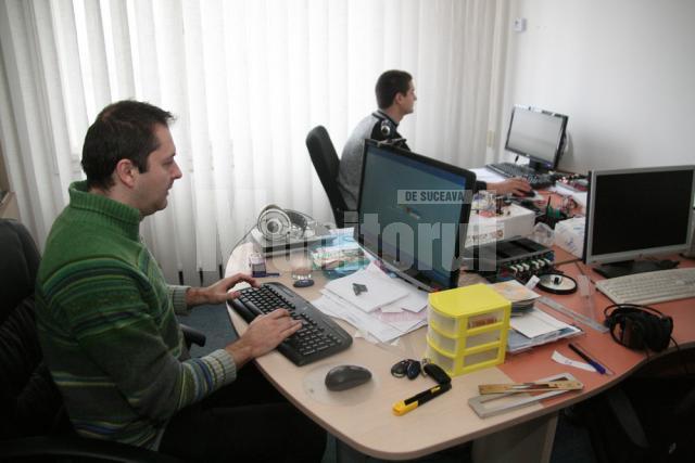 Nicolae Jitariu, in sediul firmei Rokna Audio