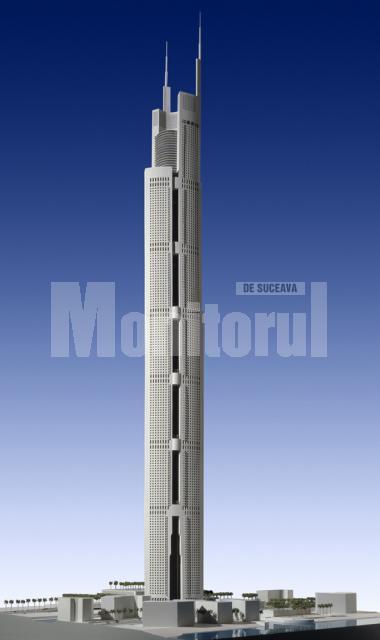Palm Tower Dubai va avea la inaugurare o înălţime de peste 1.000 de metri
