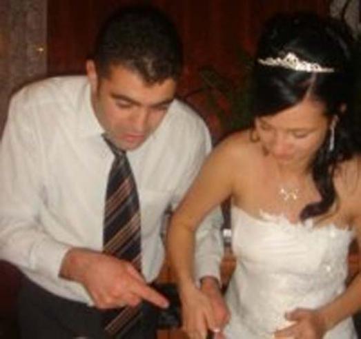Özer Cetin şi soţia sa, Gabriela Cetin, la nunta lor. Foto: Facebook.com