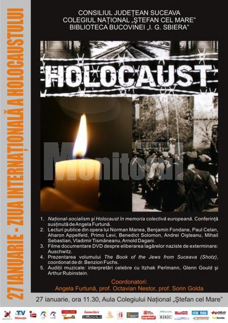 Manifestări: Ziua Internaţională a Holocaustului, la Colegiul Naţional Ştefan cel Mare