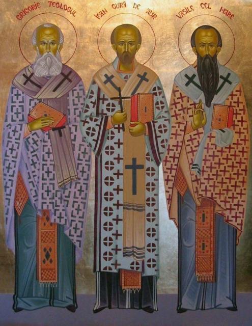 Sfinţii Vasile, Grigorie şi Ioan, sărbătoriţi sâmbătă