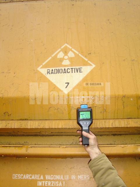 Măsurători radioactivitate vagoane