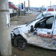Dacia Logan a intrat în faţa unui tir înmatriculat în Polonia