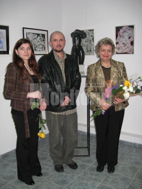 Protagoniştii manifestării - Oana Chinchişan, Lucian Smău şi Doina Cernica
