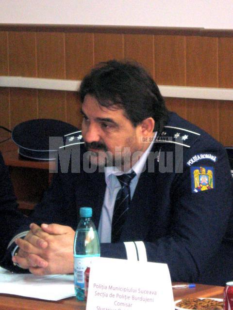 Şeful Poliţiei Burdujeni, comisarul Ovidiu Sluşariuc