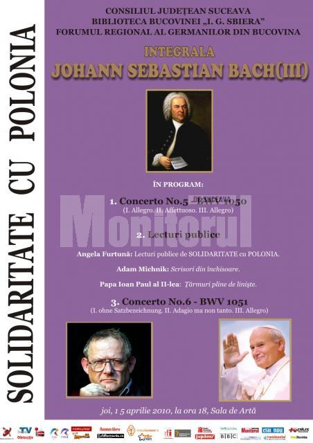 Ediţie extraordinară: „Integrala Johann Sebastian Bach - 260” - Solidaritate cu Polonia
