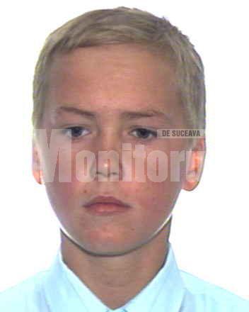 Constantin Asaftei la 14 ani - singura fotografie a suspectului pe care o au poliţiştii