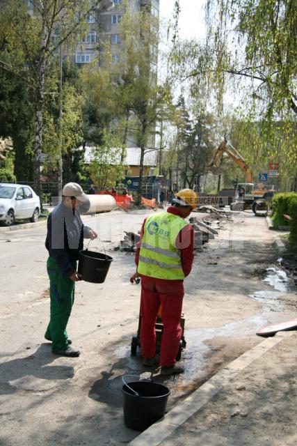 Lucrări ISPA: Strada Mărăşeşti, închisă de ieri circulaţiei rutiere