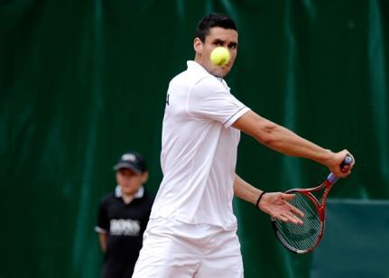 Tenismanul Victor Hănescu l-a învins, ieri, pe Serghei Stahovschi. Foto: MEDIAFAX