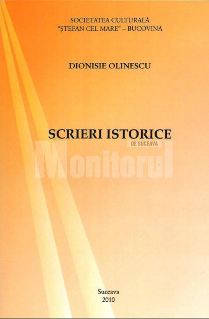 Pagina de carte - Dionisie Olinescu - “Scrieri istorice”