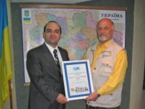 Apreciere şi recunoştinţă: Diplomă de onoare din partea Ministerului de Externe al Ucrainei