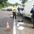 Accident: Şofer omorât de un microbuz, după ce a derapat şi a intrat pe contrasens
