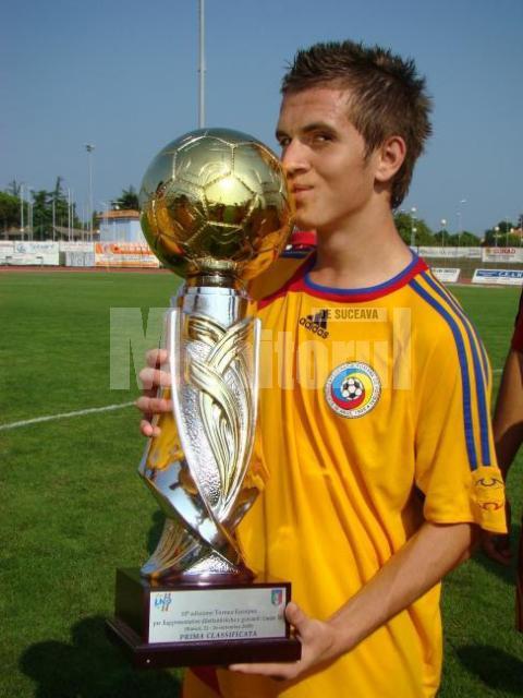Tibi Serediuc, în tricoul echipei naţionale de juniori