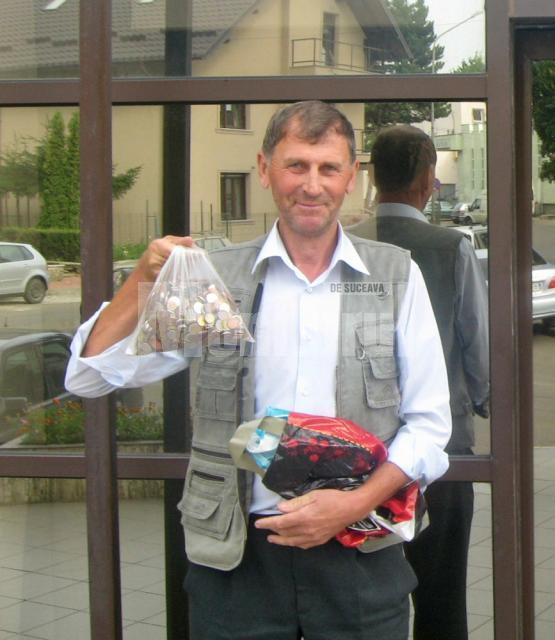 Vasile Senciuc şi-a achitat cheltuielile judiciare cu monede de unu, cinci şi zece bani