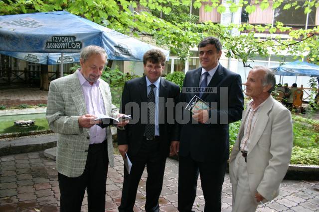 Delegaţia suceveană la Chişinău: Ion Beldeanu, Mihai Chiriac, Ioan Pavăl şi Mihai Vicol