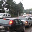 Trafic blocat din cauza închiderii a trei benzi de circulaţie pe bulevardul Ana Ipatescu