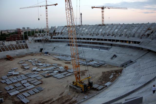Primul stadion cu adevărat modern din România este aproape de finalizare în Bucureşti