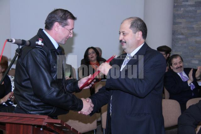 Diploma i-a fost acordată lui Petru Carcalete de către şeful ISU Suceava, colonelul Ion Burlui
