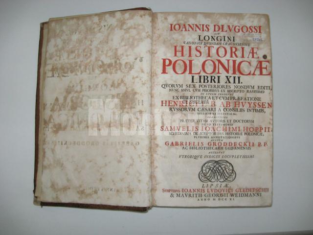 Historiae Polonicae tipărită la Leipzig în anul 1711