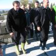 Rapid: Preşedintele Băsescu a fost într-o vizită de 11 minute la podul de la Dorneşti