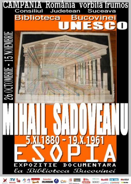 Biblioteca Bucovinei: „Mihail Sadoveanu - ESOPIA”