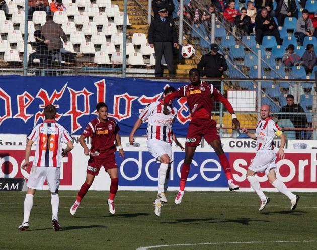 Echipa Oţelul Galaţi a terminat la egalitate, scor 1-1 (0-0), partida disputată, în faţa campioanei CFR Cluj. Foto: otelul-galati.ro