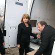Maria Băsescu a adus la Şerbăuţi un transport de ajutoare pentru cele şapte familii care se vor muta în case noi
