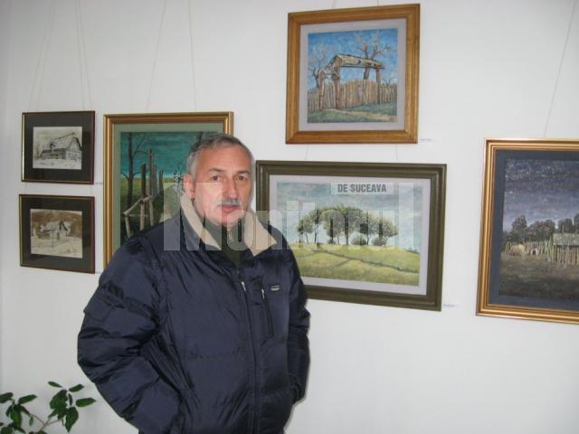 Grafică şi pictură: Artistul plastic Gabrel Baban expune la Suceava