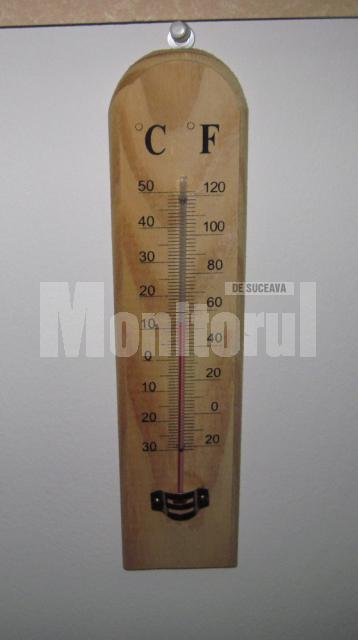 Termometrul din sala de clasă indica 12 grade Celsius