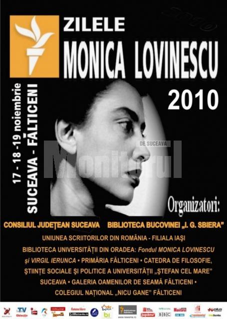 17 – 19 noiembrie: „Zilele Monica Lovinescu”, ediţia a treia