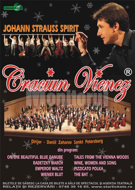Ritmuri vieneze: Concert extraordinar „Crăciun vienez”, la Suceava