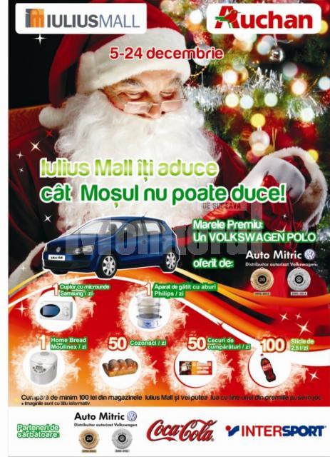Până la Crăciun: Sute de premii oferite zilnic clienţilor Iulius Mall Suceava
