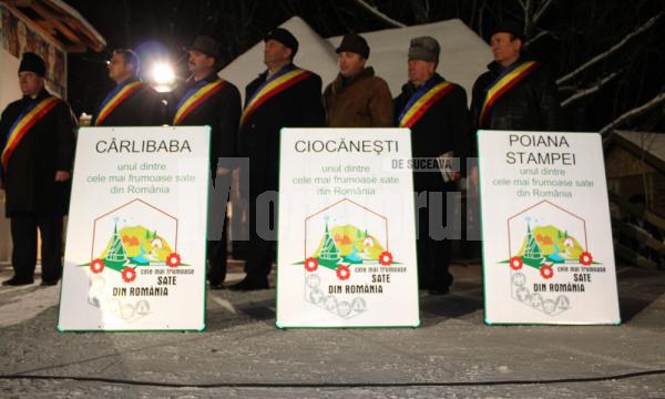 Plachetele acordate de Asociaţia „Cele mai frumoase sate din România”.