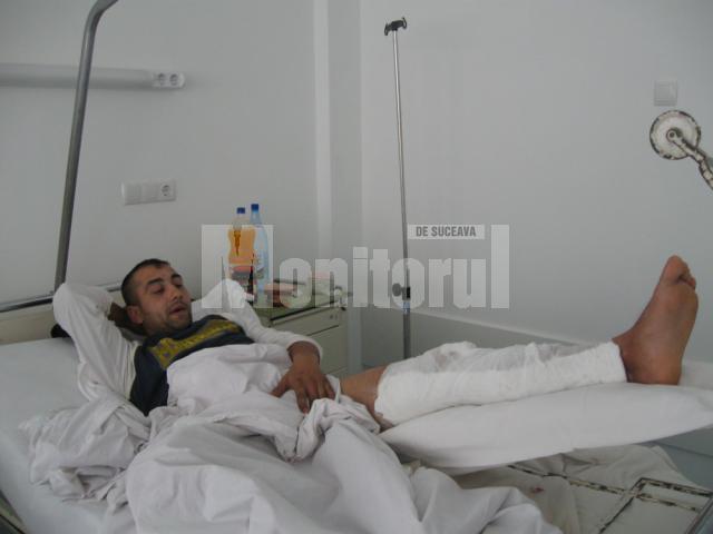 Tiberiu Feraru, tânărul împuşcat în picior de un poliţist