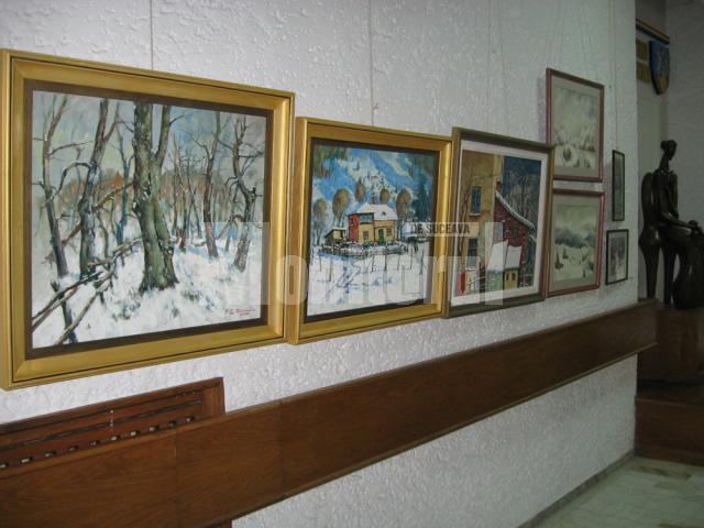 Secvenţă din expoziţia Iarnă în Bucovina
