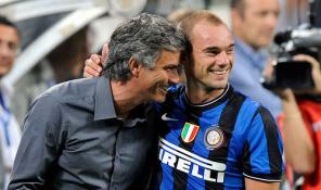 Mourinho şi Sneijder s-au gratulat reciproc