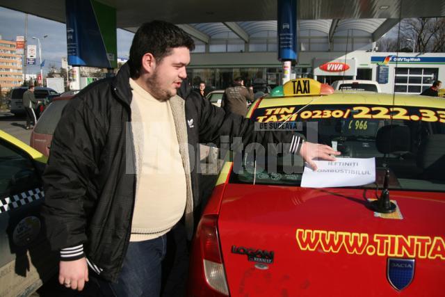 Protest taximetrist