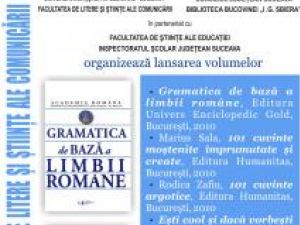 Biblioteca Bucovinei: Lansare de carte în prezenţa acad. Marius Sala, vicepreşedintele Academiei Române